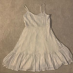 white and blue sundress